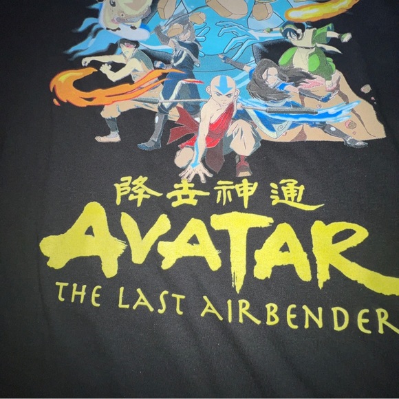 Avatar The Last Airbender Black - Youth T-Shirt Size Large Short Sleeve - Picture 6 of 7